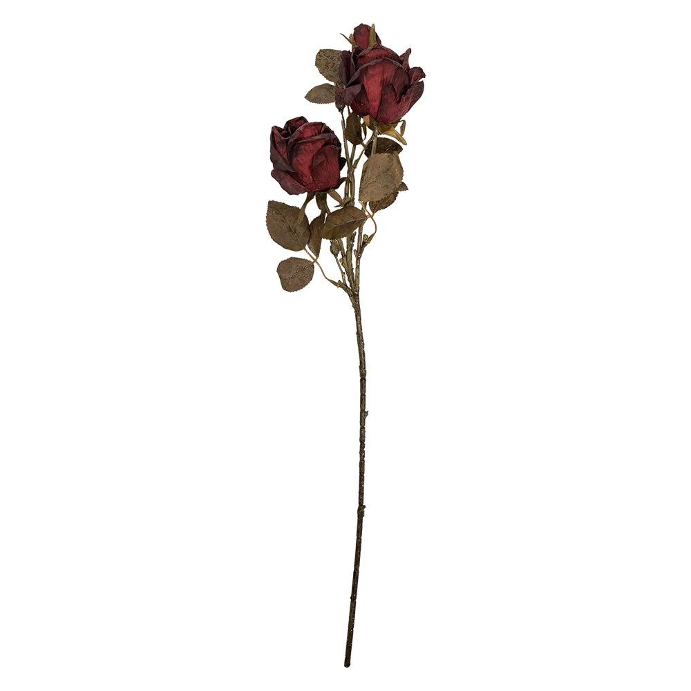 Artificial flower Rose 70 cm Red Plastic by Clayre & Eef.