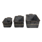 Dekorative Eisenschale (3) 45x32x20 / 38x27x17 / 31x22x14 cm von Clayre & Eef.