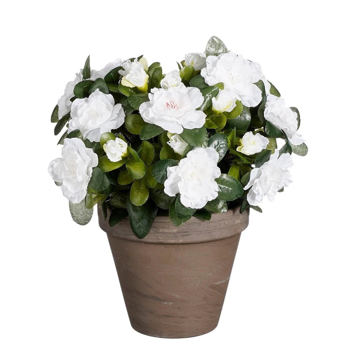 Artificial plant Azalea White by Mica Decorations