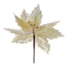 Artificial plant Christmas star Ø 22x25 cm White Plastic Christmas decoration by Clayre & Eef.