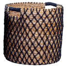 Storage Basket PURA | Plant Basket | Laundry Basket (black) made from Banana Fibre (3 sizes) by Soeji