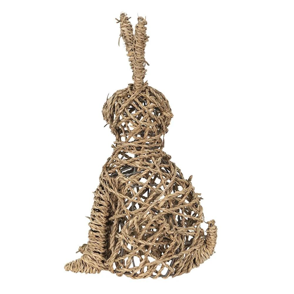 Decoratie beeld konijn 20x15x36 cm by Clayre & Eef.