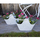 Dekorativer Pflanzenhalter (2) 40x21x25 / 35x18x23 cm von Clayre & Eef.