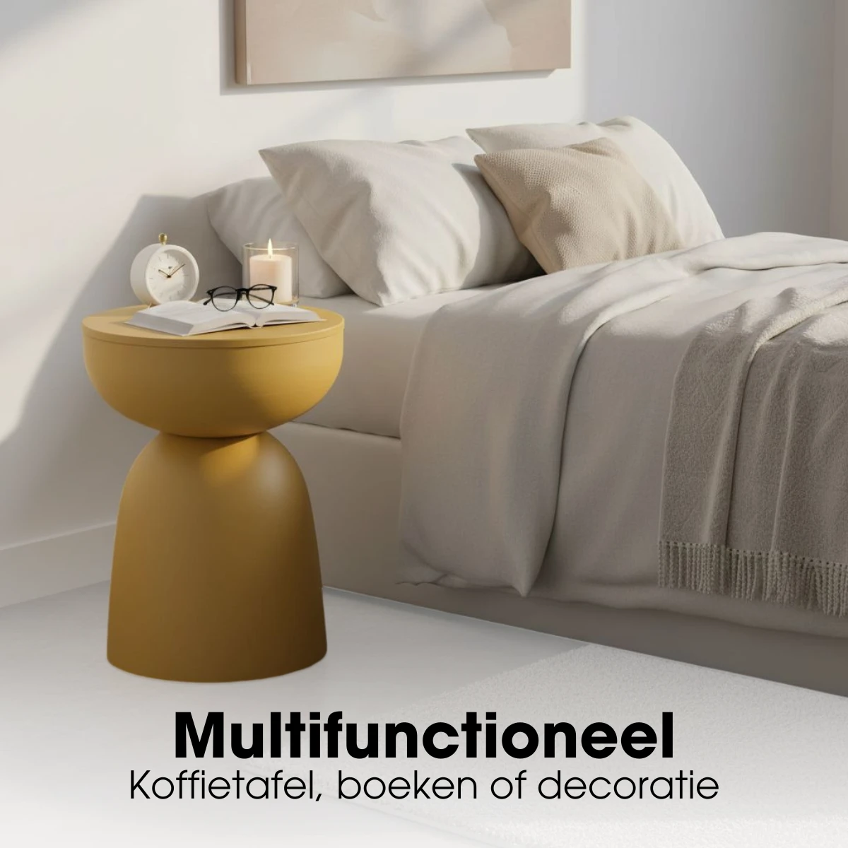 Elliott Yellow side table by Mica Decorations