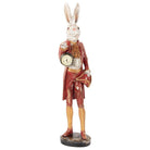 Decoration image rabbit 72 cm beige gold colored plastic clock by Clayre & Eef.