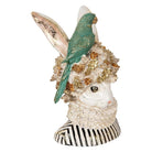 Dekorationsbild Hase 23x21x35 cm beige Kunststoff von Clayre & Eef.