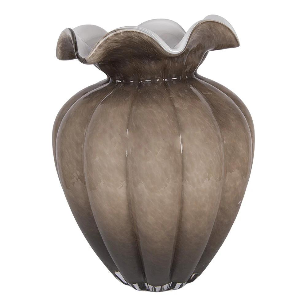 Vase Ø 20x28 cm Brown Glass by Clayre & Eef.