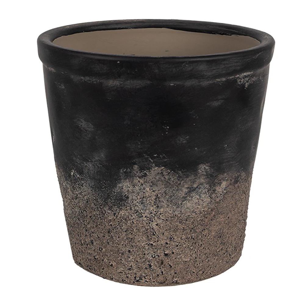 Decoration flower pot Ø 12x11 cm by Clayre & Eef.