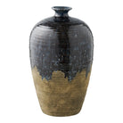 Vase, ceramic, dark blue, ø27x44,5 cm by EMIRELLE