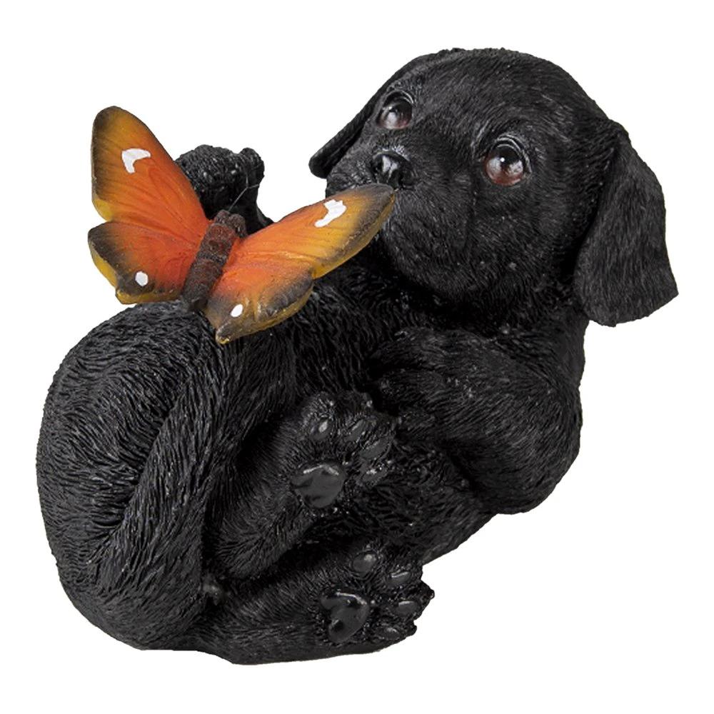 Decoration dog 14x9x10 cm by Clayre & Eef.