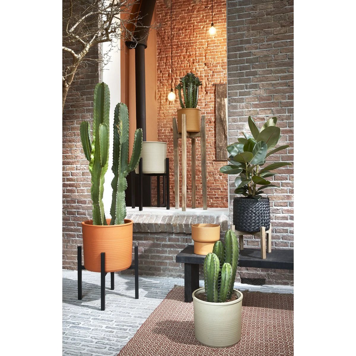 Plant stand Ascot Black by Mica Decorations