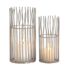 Candle holder set 2-part tealight holder wind light loft black or silver candlestick lanterns by Voglrieder kreatives Wohnen