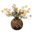 Vase Ø 24x25 cm Brown Glass by Clayre & Eef.