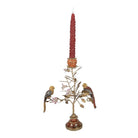 Candlestick 26x16x36 cm Gold-colored Plastic by Clayre & Eef.