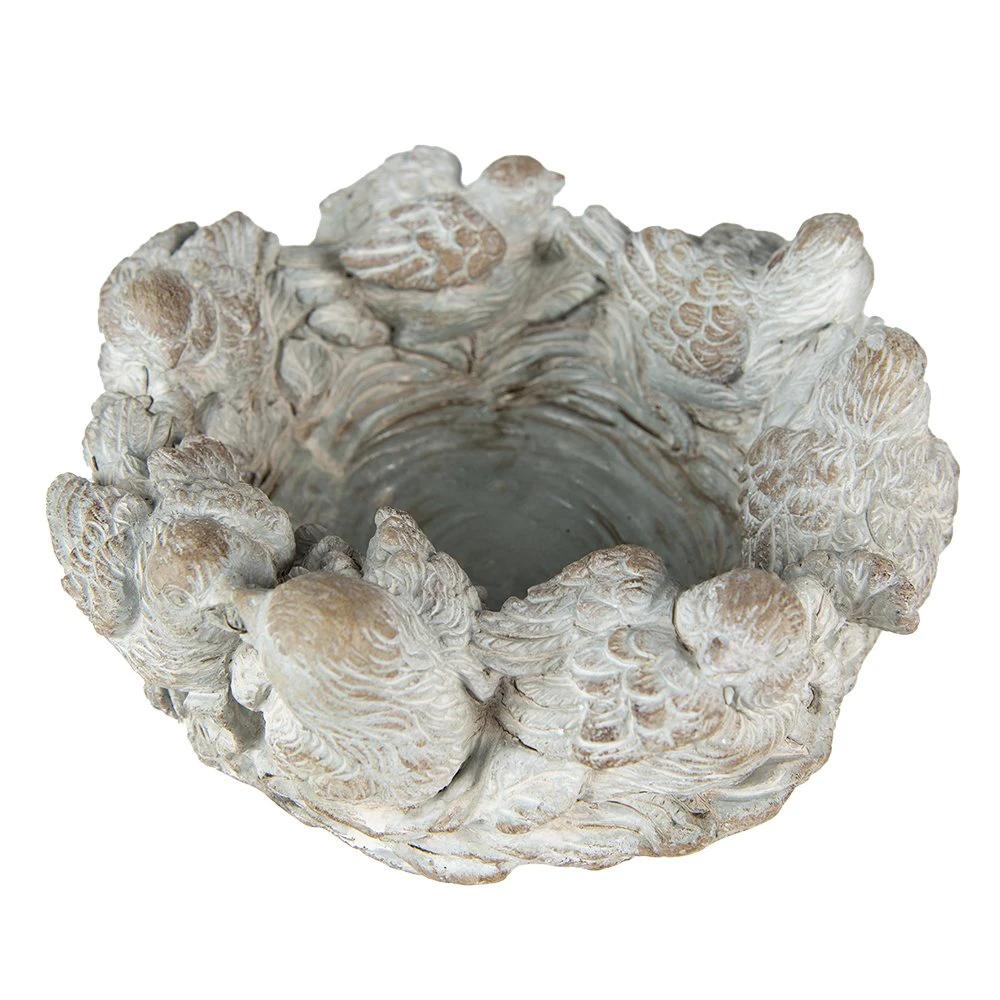 Flower pot Ø 27x12 cm by Clayre & Eef.