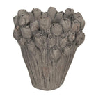 Flowerpot Ø 23x25 cm Gray Stone Flower Pot Inside by Clayre & Eef.