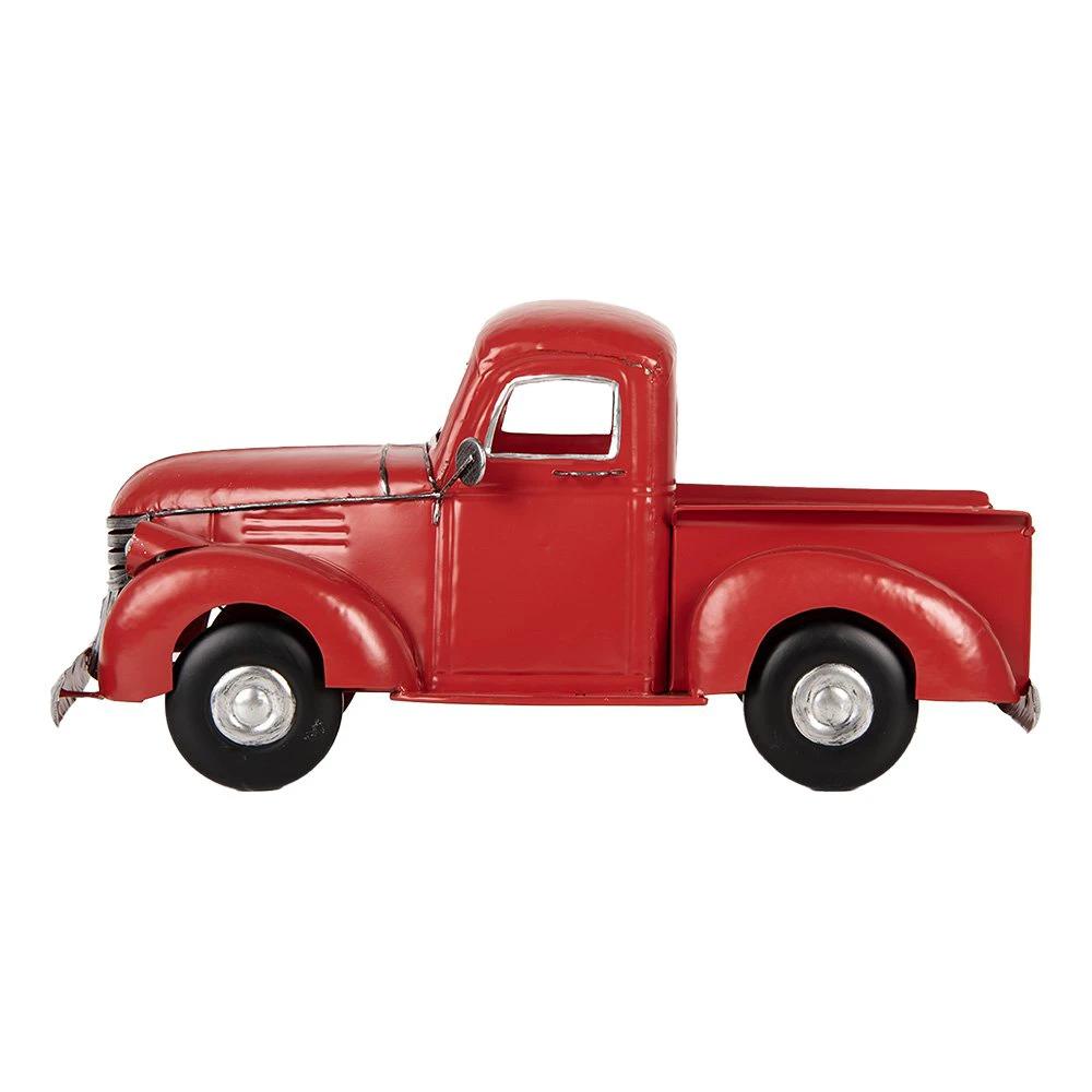 Decoration miniature car 45x22x21 cm red metal by Clayre & Eef.