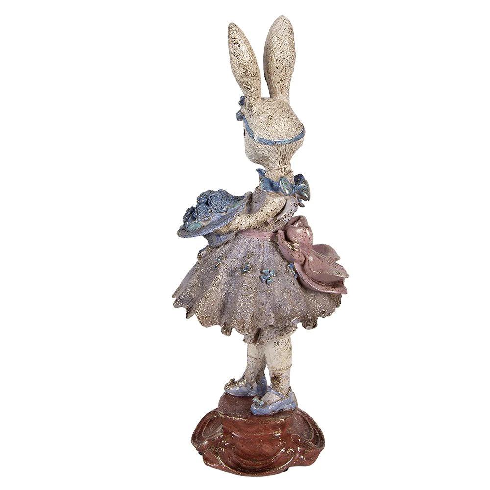 Decoration Statue Rabbit 15x14x35 cm Beige Plastic by Clayre & Eef.