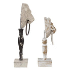Decoration (2) 12x7x32/9x6x23 cm by Clayre & Eef.