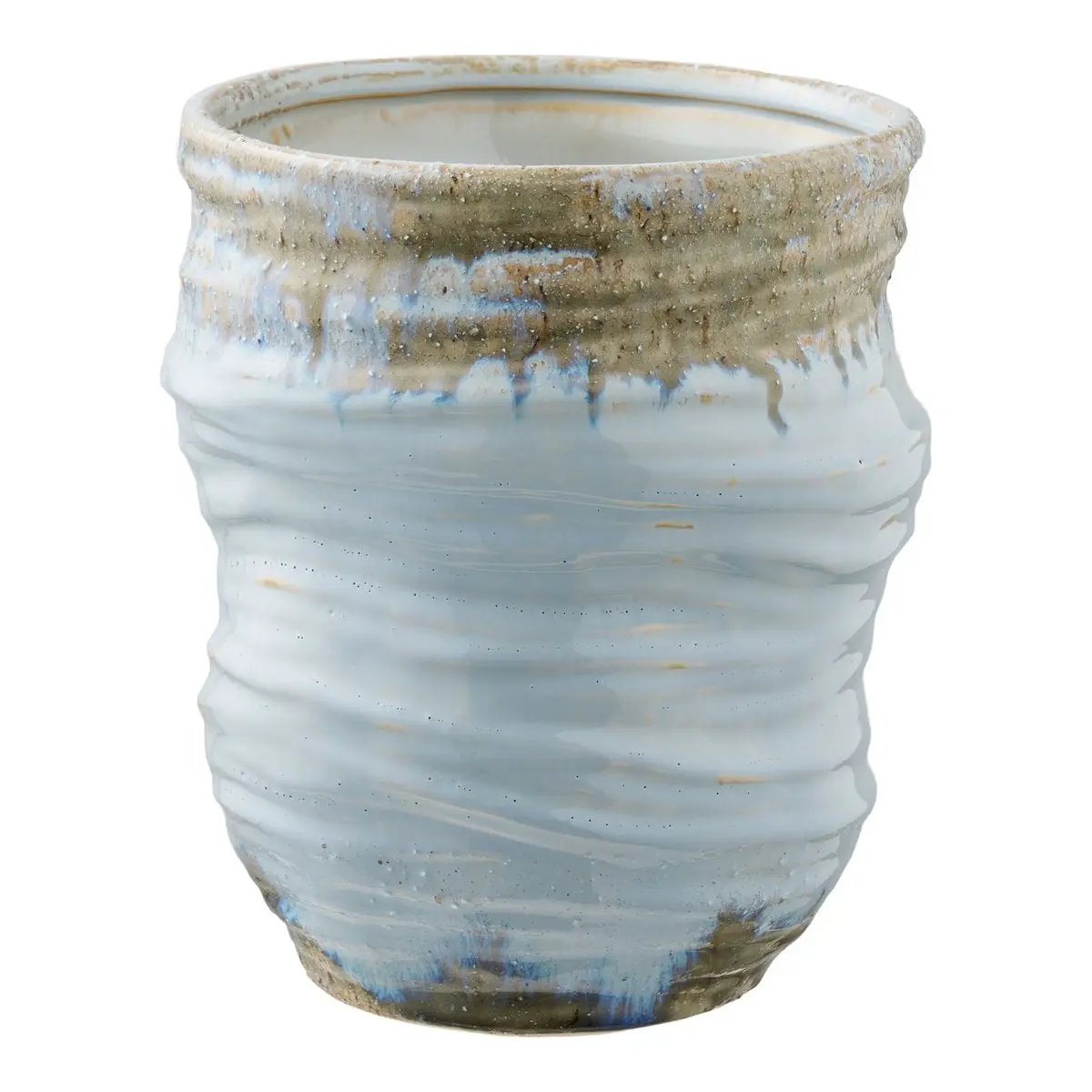 Vase, ceramic, light blue, ø19,5x22,5 by EMIRELLE