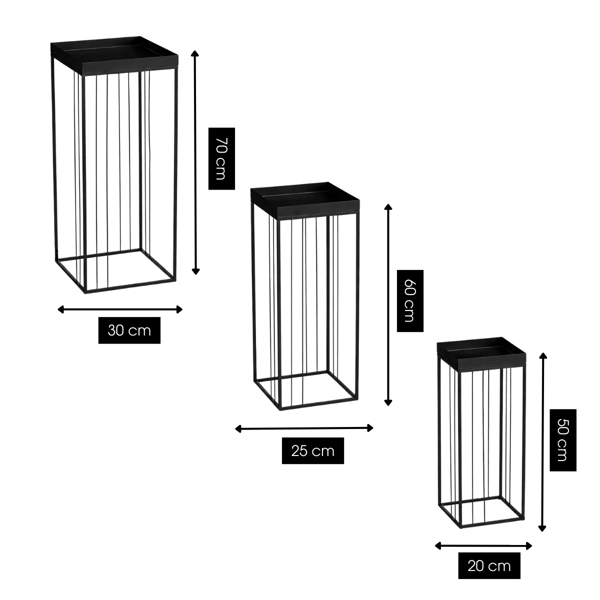 Side table Beth Black by Mica Decorations