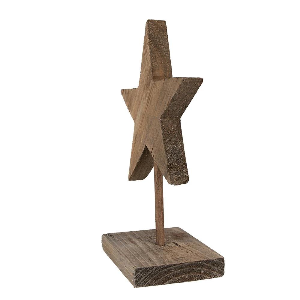 Decoration star 15x8x21 cm by Clayre & Eef.
