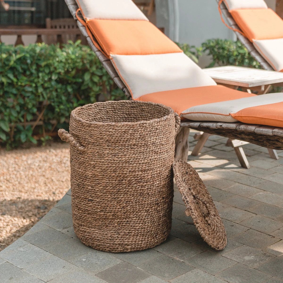 Storage Basket IKAT | Laundry Basket | Basket with Cover | Basket with Lids by Soeji