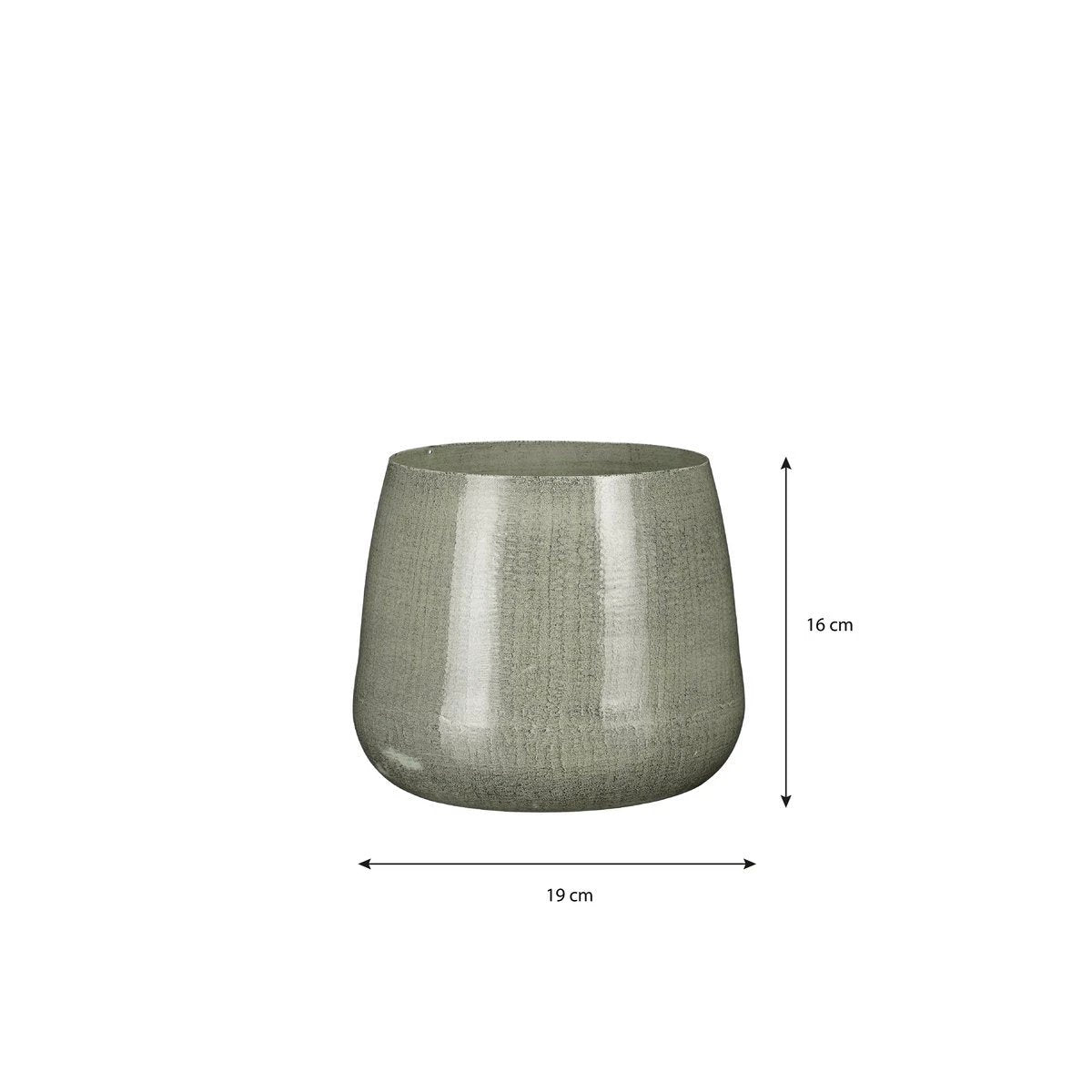 Flowerpot inside Benson Light gray by Mica Decorations