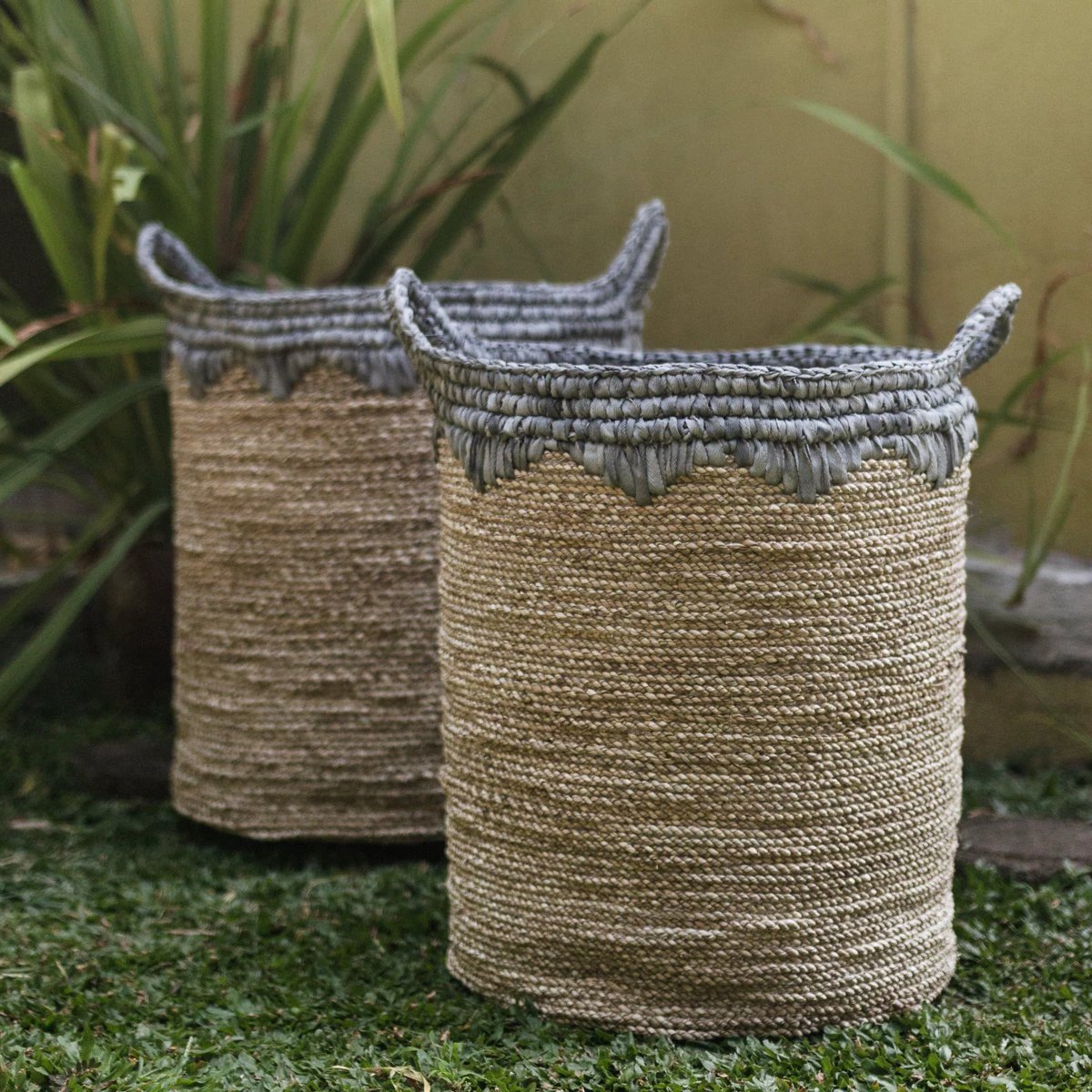 Laundry Basket NIAS | Plant Basket | Large Storage Basket made from Seagrass (2 sizes) by Soeji