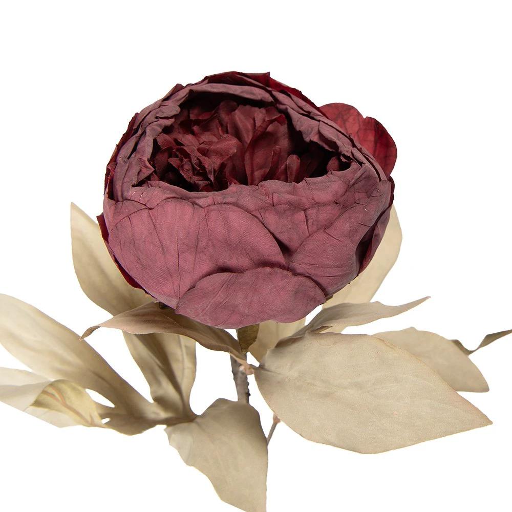 Artificial flower 62 cm red plastic by Clayre & Eef.