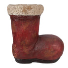 Weihnachtsdekorationsskulptur Stiefel 28x18x30 cm rot Keramik von Clayre & Eef.