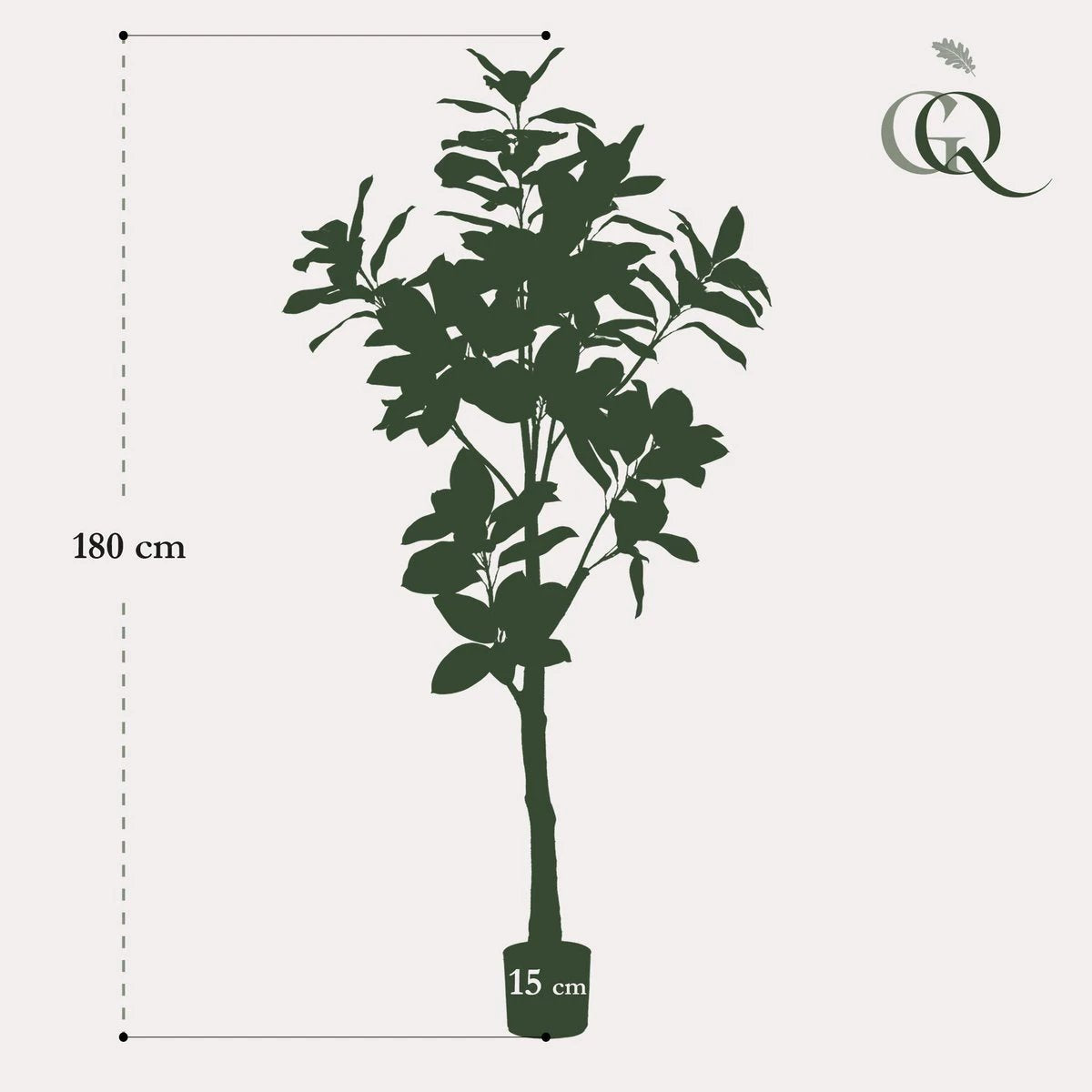 Artificial plant - Magnolia Grandiflora - 180 cm by Green boutiQ