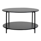 Vita Coffee table - Black, steel, ø80x45 cm by EMIRELLE