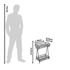 Pflanzentisch 40x25x61 cm von Clayre & Eef.