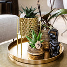 Hummingbird Home | Decorative bowl - Round gold tray Ø30cm by Kolibri Company