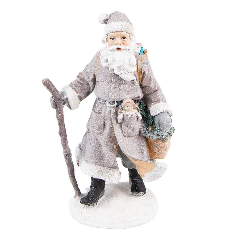 Dekoration Weihnachtsmann 12x9x21 cm von Clayre & Eef.