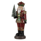Decoration nutcracker with Christmas tree 13x10x32 cm by Clayre & Eef.