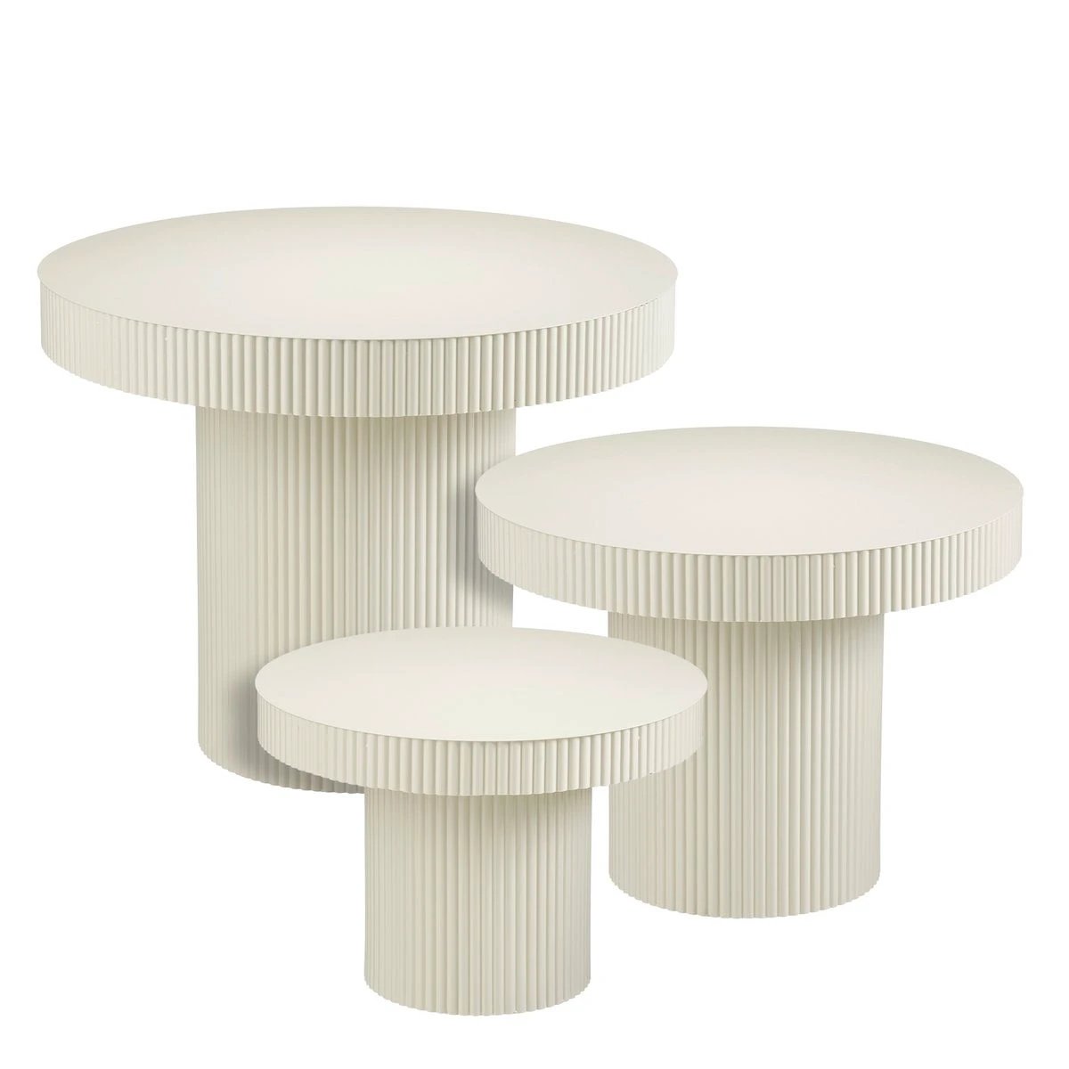 Side table Lux Off-white by Mica Decorations