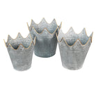 Dekorativer Pflanzenhalter (3) Ø 29x29 / Ø 26x27 / Ø 22x24 cm von Clayre & Eef.
