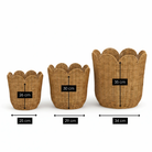Storage basket set Eleta Light brown by Mica Decorations