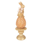 Decoration Statue Rabbit Ø 8x27 cm Brown Plastic by Clayre & Eef.