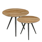 Side table set Jailey Brown by Mica Decorations