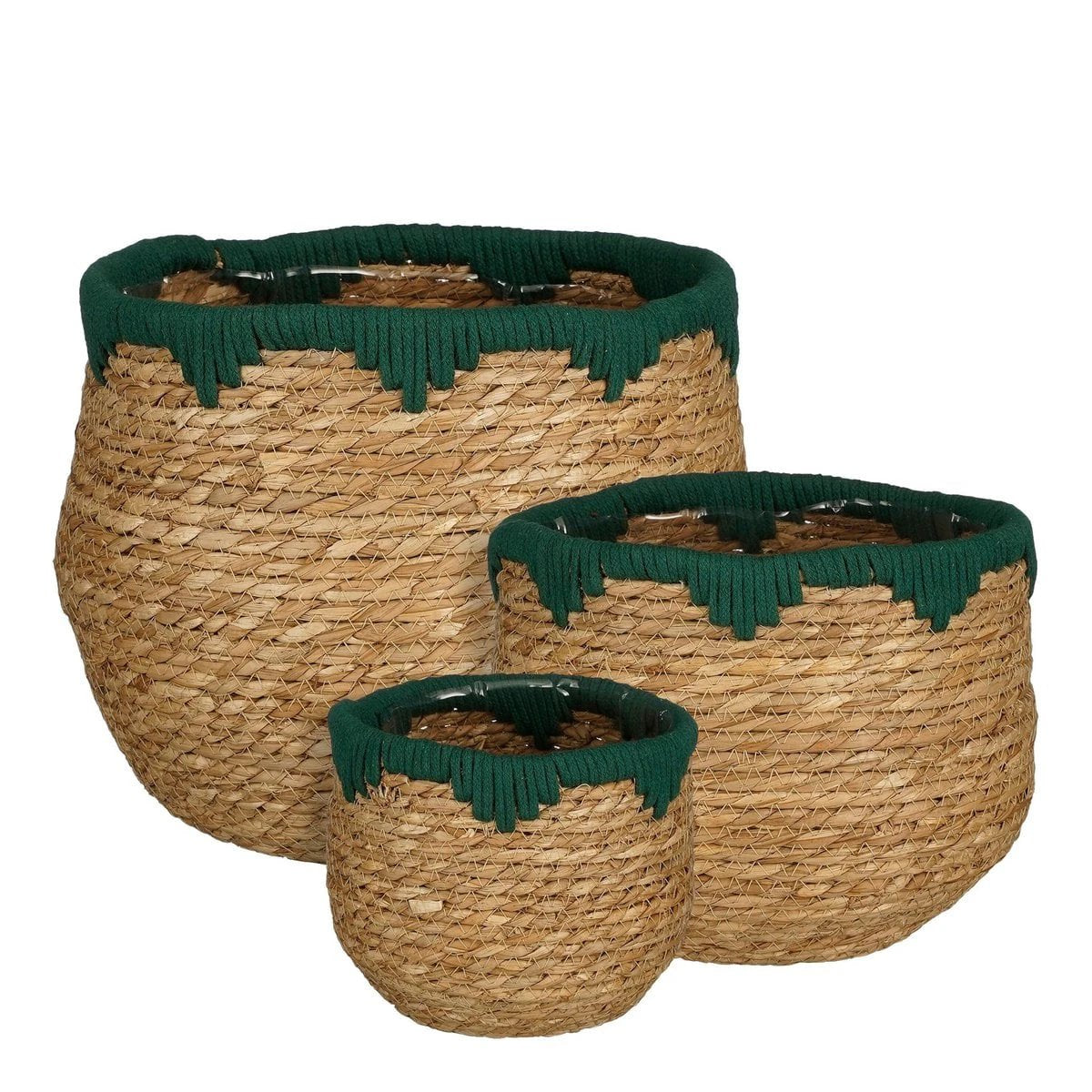 Plant basket set Jorck Dark brown by Mica Decorations