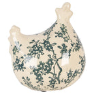 Decoration Statue Chicken 12x11x13 cm Beige Ceramic by Clayre & Eef.