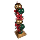 Christmas Decoration Statue 73x56x185 cm Red Green Metal by Clayre & Eef.