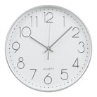 Lalibela Wall clock, silver, silent movement, ø30 cm by EMIRELLE