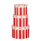 Christmas storage boxes set Red by Mica Decorations