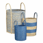 Plant basket set Blue by Mica Decorations