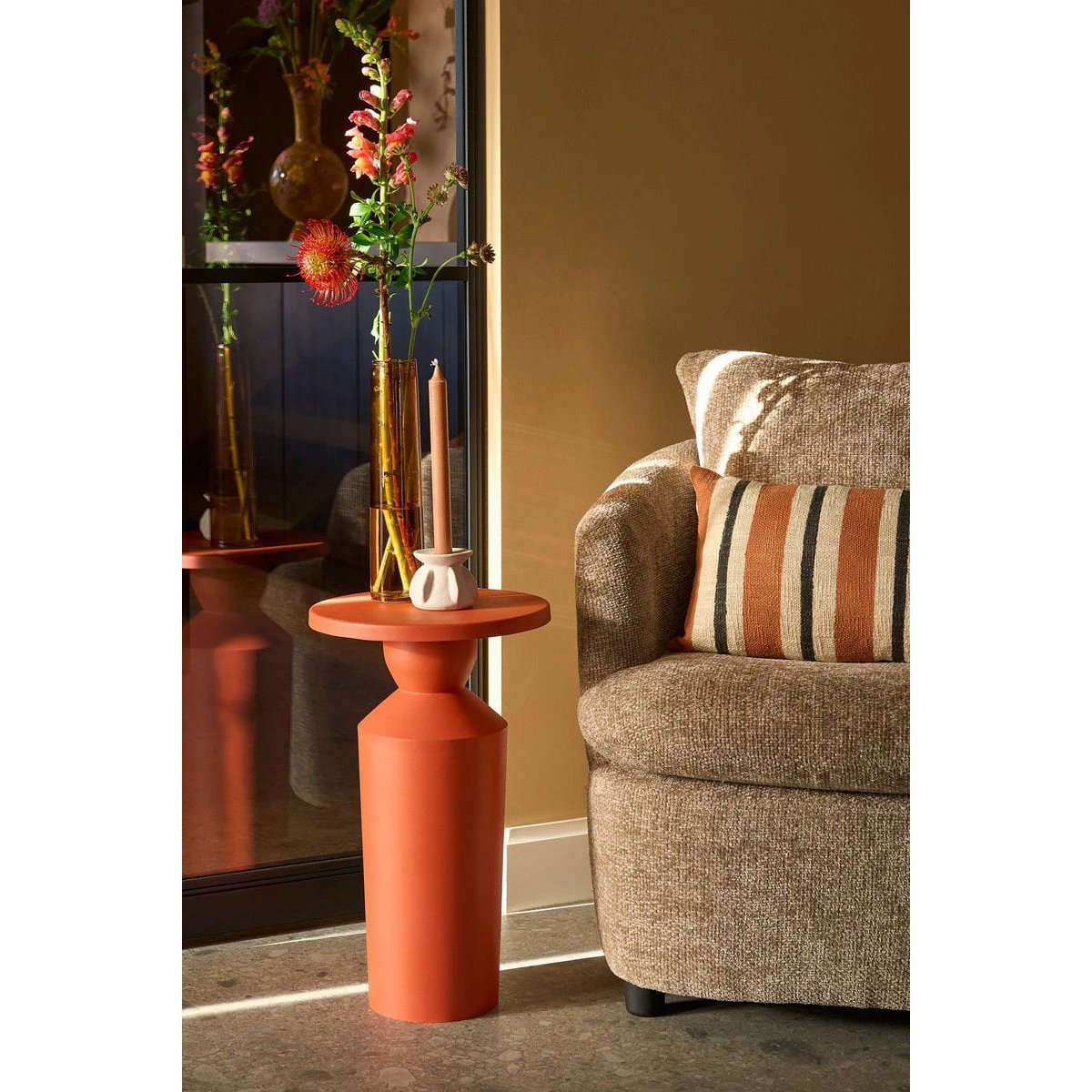 Side table Feroza Orange by Mica Decorations