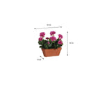 Artificial plant Geranium Pink by Mica Decorations